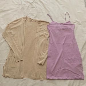 NWOT Ambiance Mini Dress and NWOT SO Cardigan